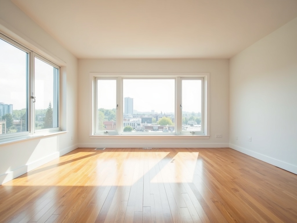 Empty room before staging
